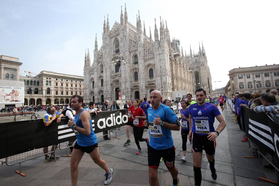 La 15ª Milano Marathon (Ansa)